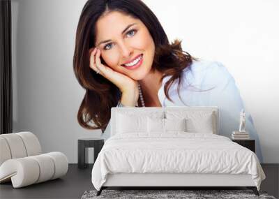 Beautiful young business woman. Wall mural