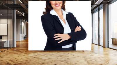 beautiful young business woman. Wall mural