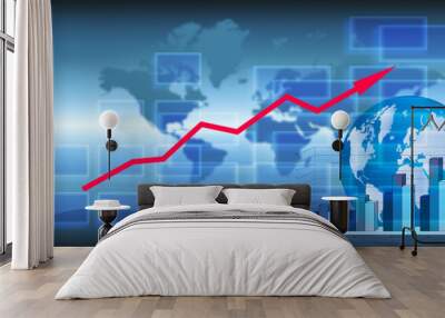 Business background. Wall mural