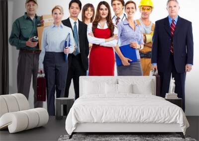 Business people group. Wall mural