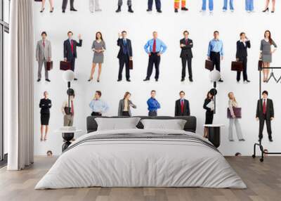 business people team Wall mural