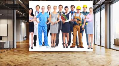 group of professional workers. Wall mural