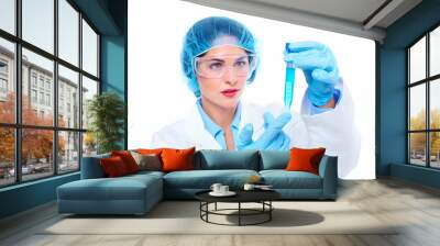 laboratory research. Wall mural