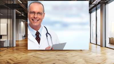 Mature medical doctor man. Wall mural