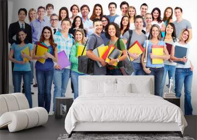 students group. Wall mural