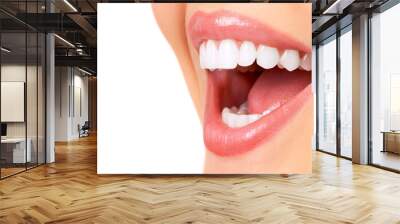 teeth and smile Wall mural