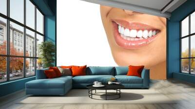 woman smile Wall mural