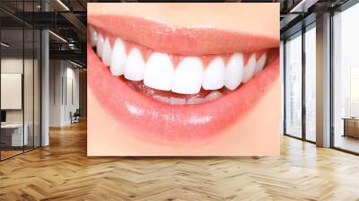 Woman teeth Wall mural