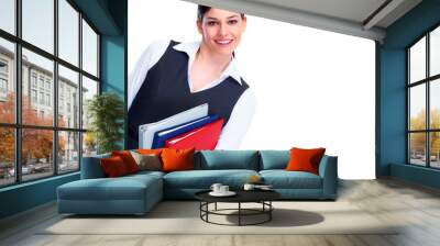 Young business woman. Wall mural