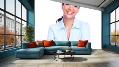 Young business woman. Wall mural