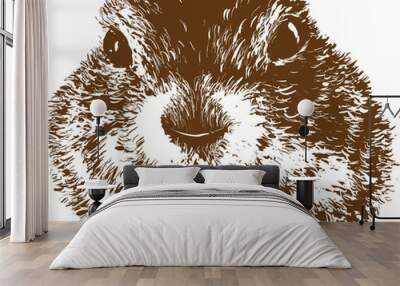 marmot Wall mural