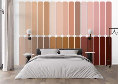 skin tone index color . infographic vector Wall mural