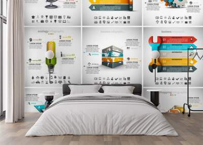 9 in 1  Infographics Bundle Wall mural