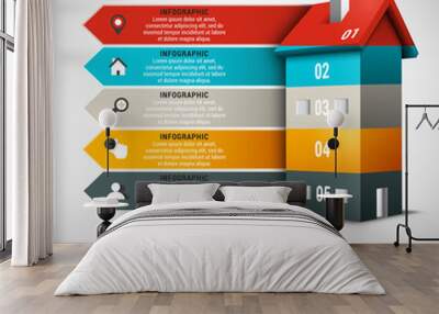 Business Infographic Wall mural