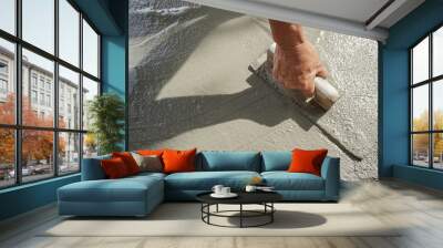 construction - plasterer concrete Wall mural