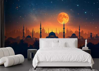 minimalist islamic background image for wallpaper Wall mural