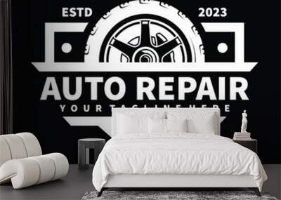 logo vector for auto repair, auto parts. Wall mural