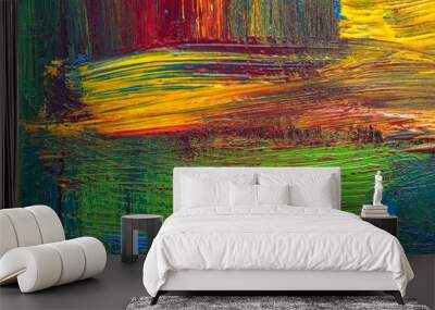 Abstract art background. Hand-painted background Wall mural