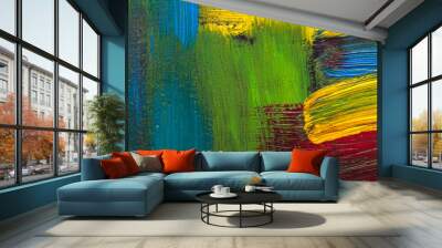 Abstract art background. Hand-painted background Wall mural