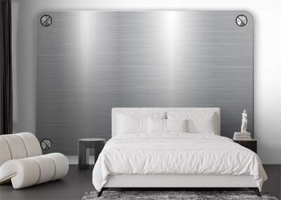 3D metal plate Wall mural