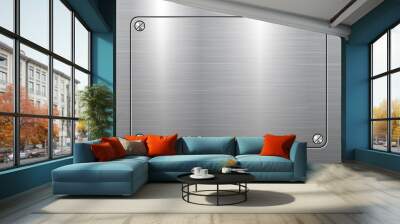 Metal plate background Wall mural