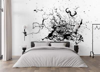 Grunge Distressed Splatter Splash Stain Wall mural