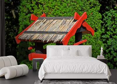 Chinese style bird feeder Wall mural