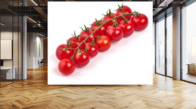 fresh cherry tomatoes, isolated on a white background. high resolution image. Wall mural