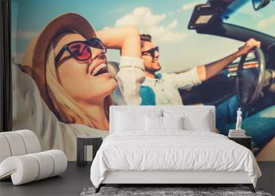 Freedom of the open road.  Wall mural