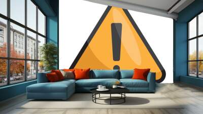 alert symbol in triangle Wall mural