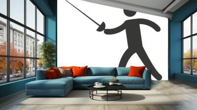 athlete sport figure silhouette Wall mural