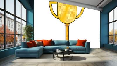 award trophy winner object icon Wall mural