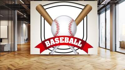 baseball design Wall mural