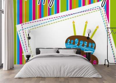 birthday card Wall mural