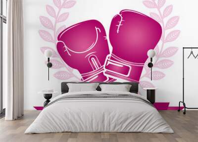 breast cancer design Wall mural