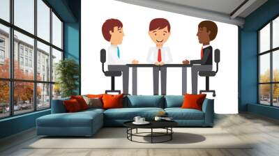 business people Wall mural