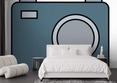 camera photographic isolated icon Wall mural