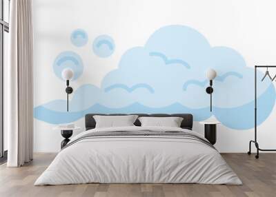 cloud sky blue light Wall mural