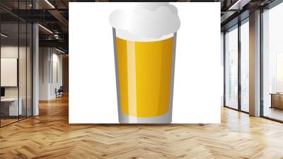 cold beer foam Wall mural