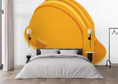 construction helmet accessory isolated icon Wall mural