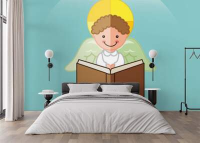 cute angels design  Wall mural