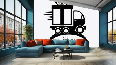 Delivery design. Wall mural