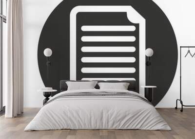 document paper file isolated icon Wall mural