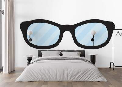 eyeglasses optical accessory isolated icon Wall mural