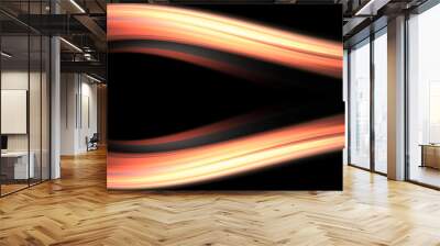 Fire waves Wall mural