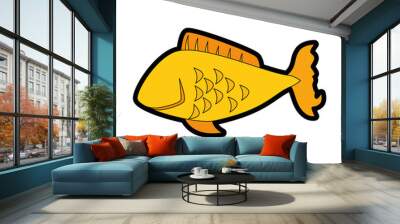 fish icon image Wall mural