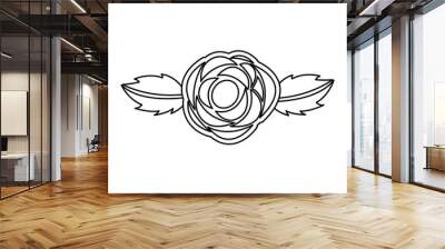 flower decorative isolated icon vector illustration design Wall mural