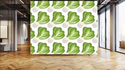 fresh vegetable pattern background vector illustration design Wall mural