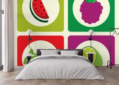 fruits design Wall mural