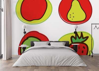 fruits design Wall mural